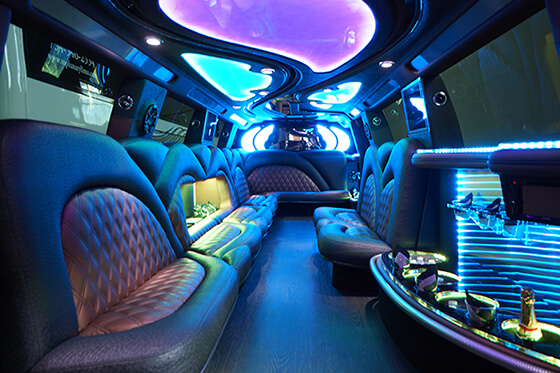 inside a charlotte limo